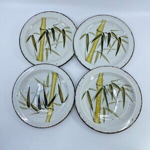 vintage stonehenge midwinter rangoon salad plates of 4 1980's